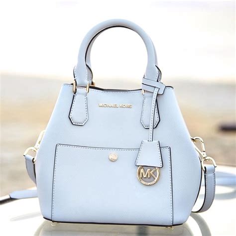 michael kors baby blue purse|michael kors outlet blue purse.